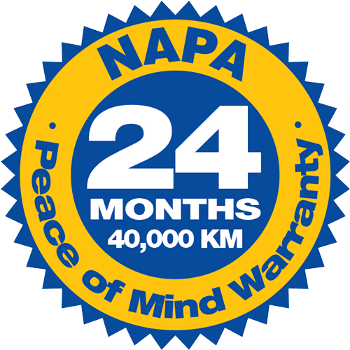 badge of NAPA Autopro Peace of Mind Warranty